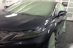 Professional repair - Paint prepping, sanding, priming, taping, painting, clear coating and drying