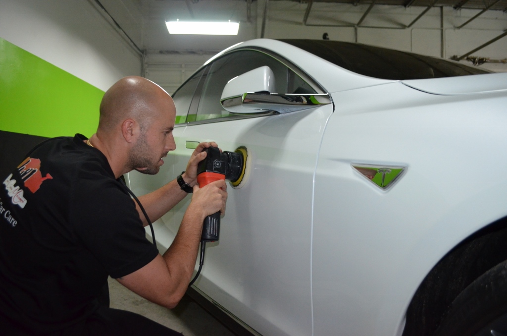 Multiple stage paint correction using the finest compounds and polishes	