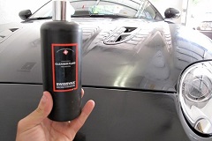 Application of Swissvax Cleaner Fluid to ensure the paint is properly prepped	