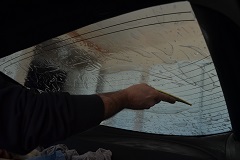 Professional Application of the back window film	