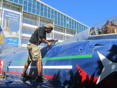 Restoring the Shine on the Fighter's Paint