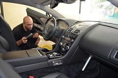 Interior steam cleaning using chemical-free vapor to clean every surface inside your vehicle